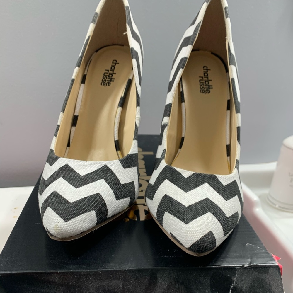 Charlotte Russe chevron heels